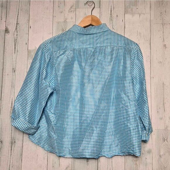 VTG Draper's & Damon's 100% Silk Button Up Pajama Top Sz M - Picture 3 of 6